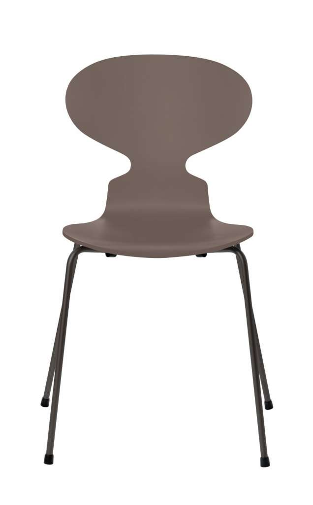 Fritz Hansen - Ant Stuhl - deep clay  - gefärbte Esche - Chrom Gestell - indoor
