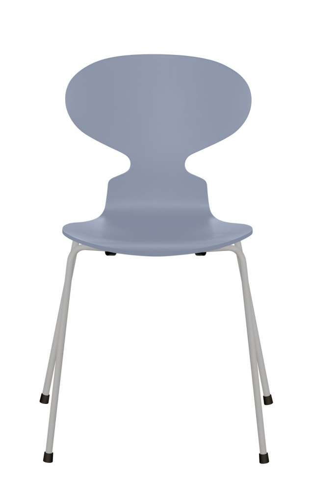 Fritz Hansen - Ant Stuhl - lavender blue  - gefärbte Esche - Chrom Gestell - indoor