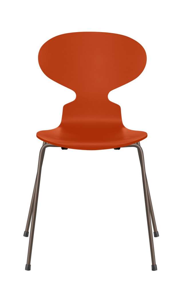 Fritz Hansen - Ant Stuhl - paradise orange - gefärbte Esche - Chrom Gestell - indoor