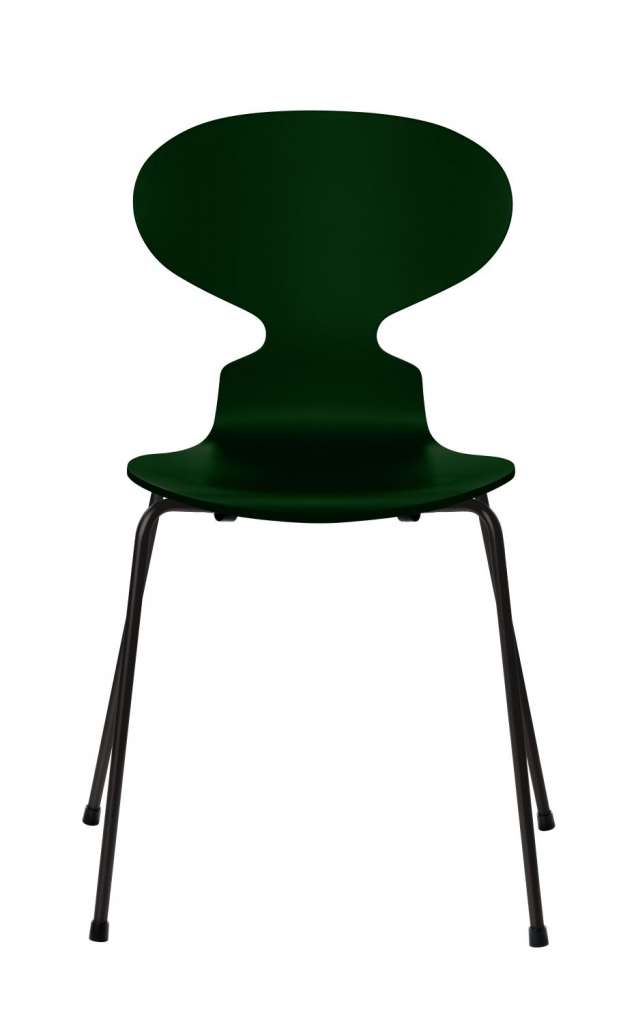 Fritz Hansen - Ant Stuhl - evergreen - gefärbte Esche - Chrom Gestell - indoor