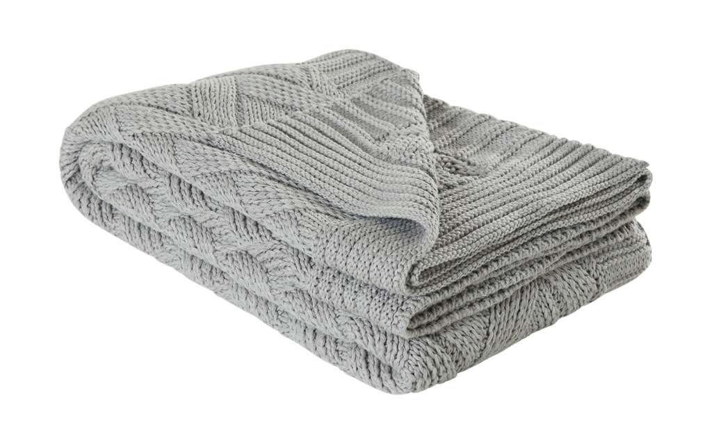 Gray & Jones Wohndecke ZigZag  Cap Ferrat ¦ grau ¦ 100% Baumwolle Heimtextilien > Kuscheldecken - Höffner