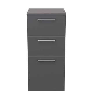 Badezimmer Unterschrank in Anthrazit 75 cm hoch