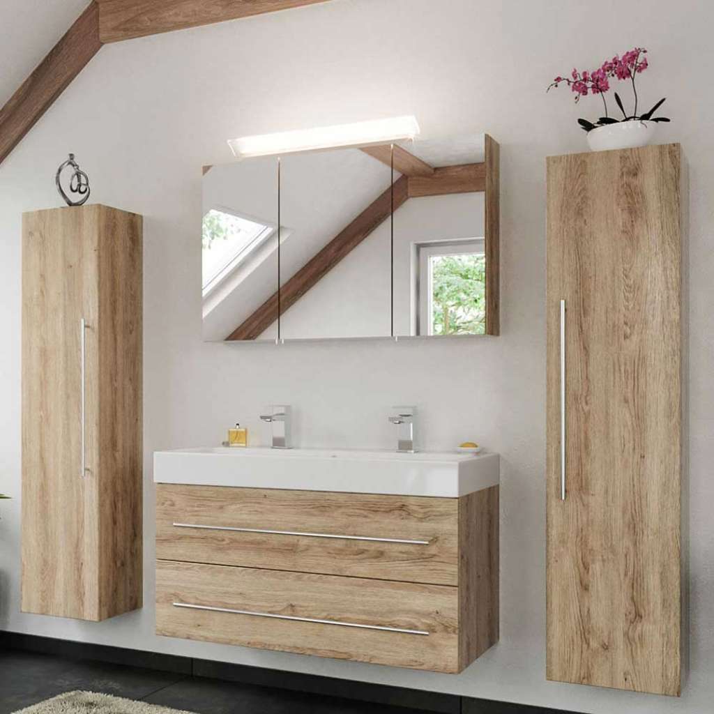Badezimmerset in Eiche hell Made in Germany (4-teilig)