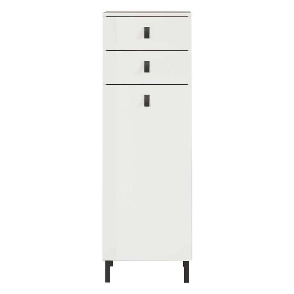 Badezimmerschrank in Weiß zwei Schubladen