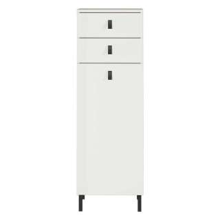 Badezimmerschrank in Weiß zwei Schubladen