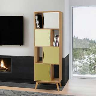 Skandi Design Standregal mehrfarbig vier Türen