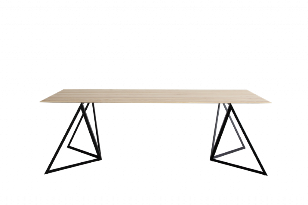 Sebastian Scherer - Steel Stand Table - Esche L - Gestell schwarz - indoor