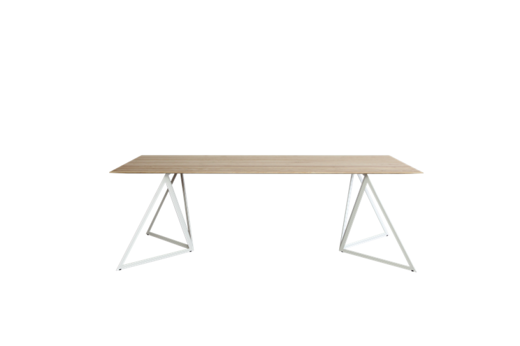 Sebastian Scherer - Steel Stand Table - Esche S - Gestell gelb - indoor