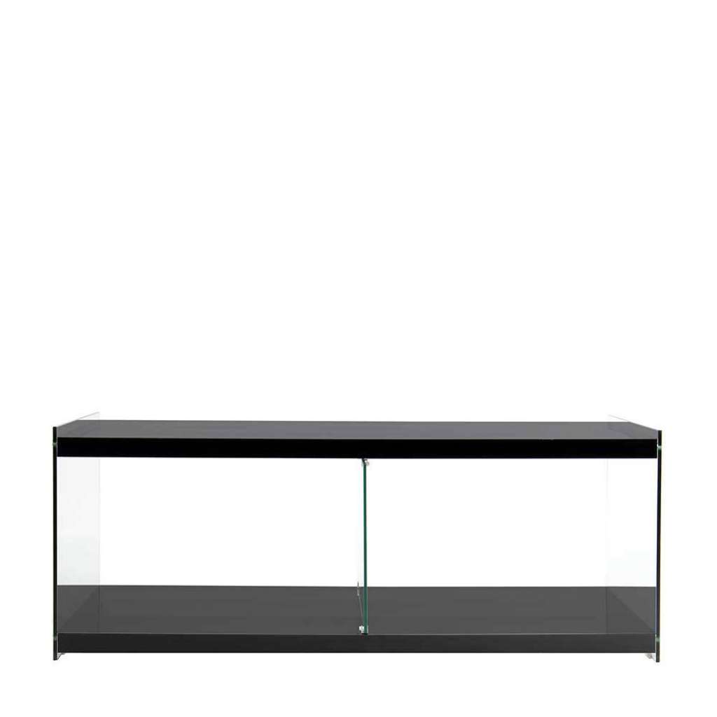 TV Möbel in Schwarz aus MDF Glas