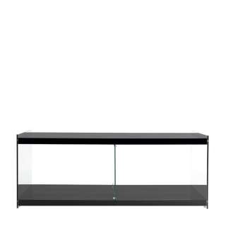 TV Möbel in Schwarz aus MDF Glas