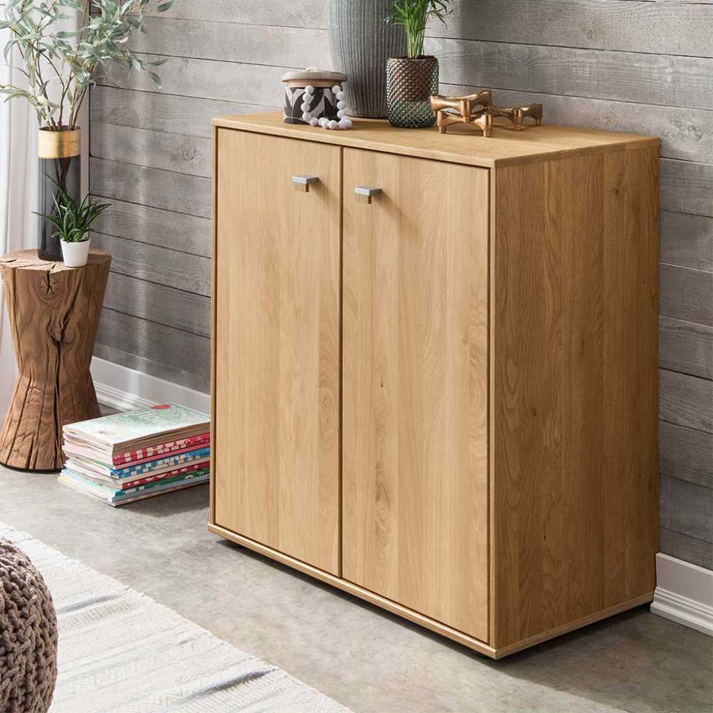 Türenkommode aus Eiche teilmassiv 80 cm breit