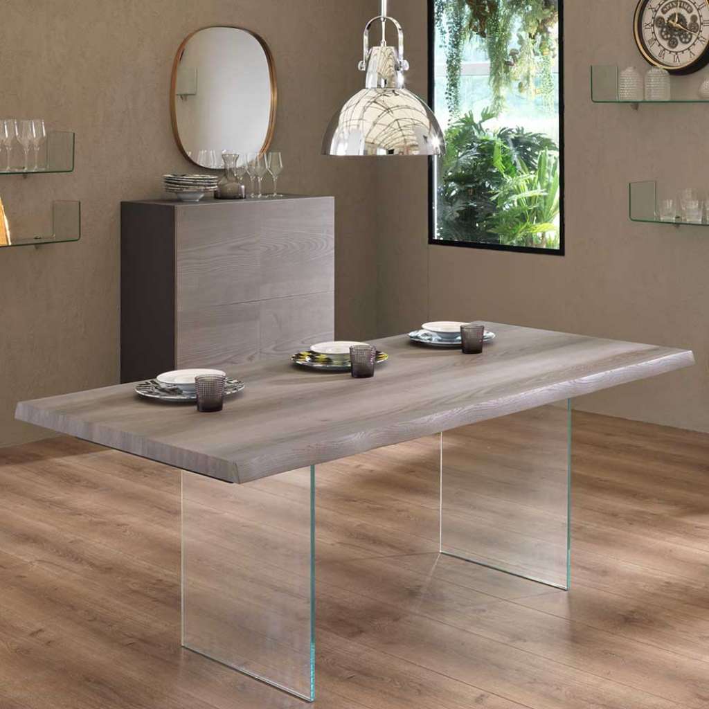 Glaswangen Esstisch in Esche Grey Wash furniert modern