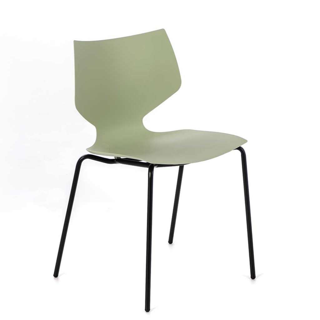 Esstisch Stühle in Hellgrün Kunststoff 45 cm Sitzhöhe (4er Set)