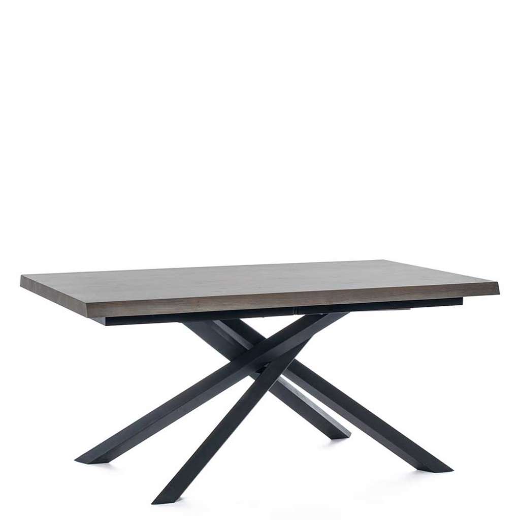 Esstisch in Esche Grey Wash furniert Mikado Fußgestell