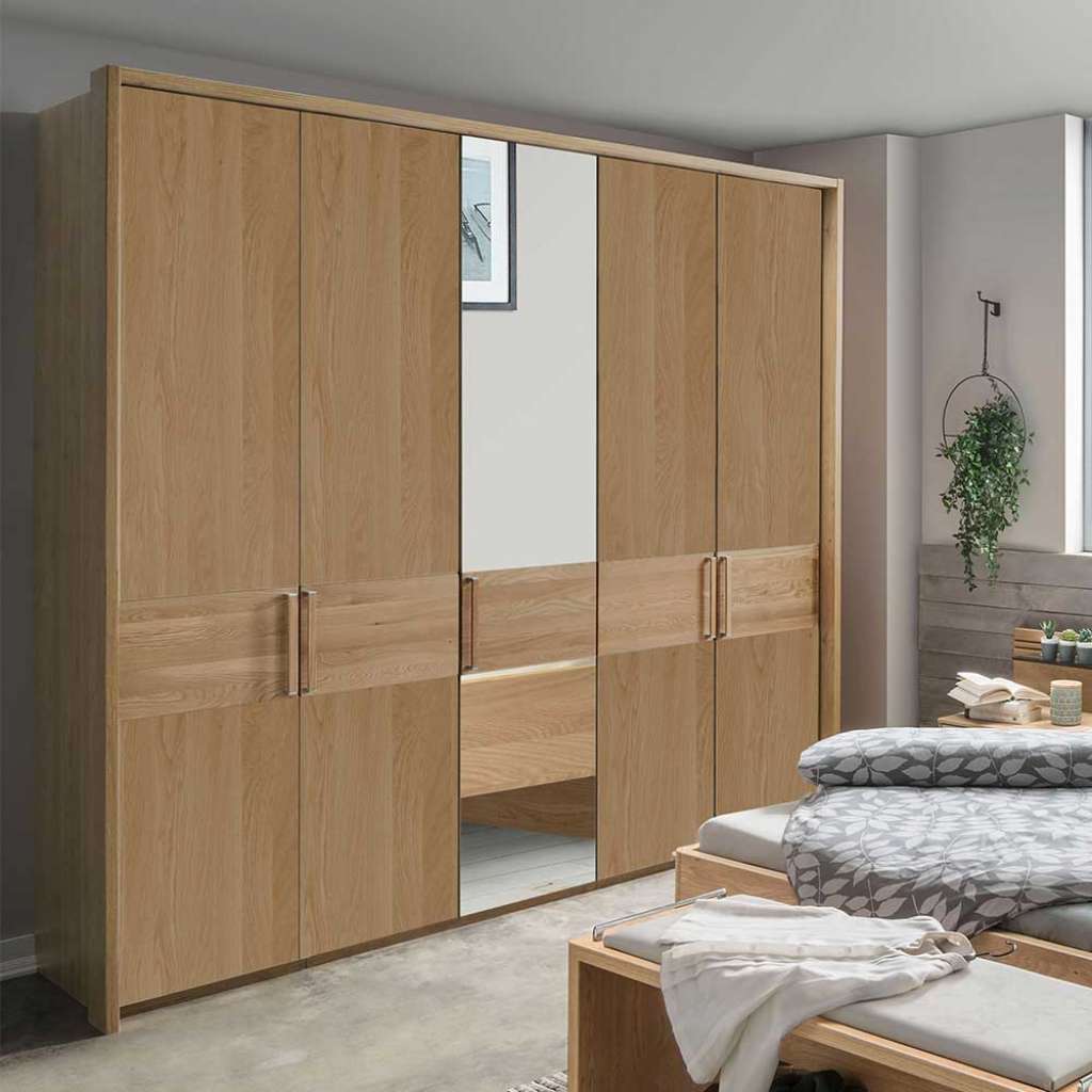 Drehtürenschrank 5-türig Eiche teilmassiv