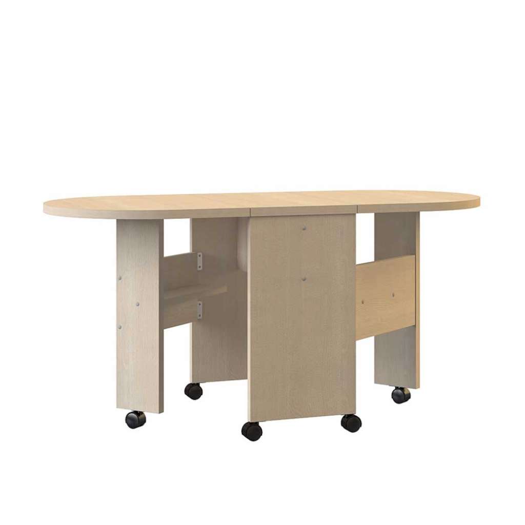 Ovaler Couchtisch ausziehbar Rollen