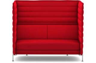 Vitra - Alcove Highback 2-Sitzer Sofa - Laser rot - indoor