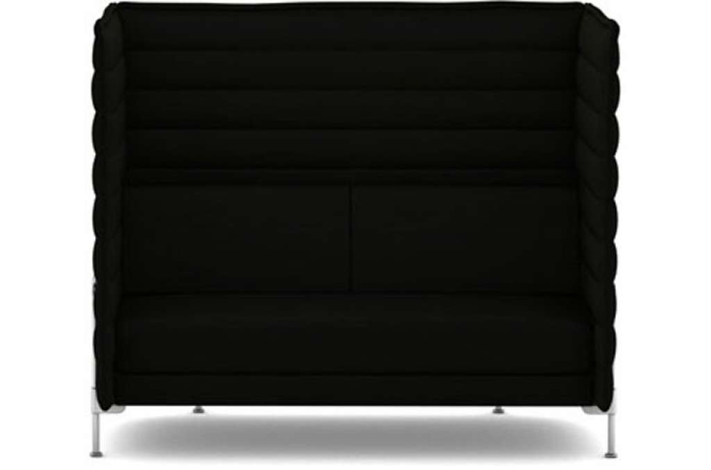 Vitra - Alcove Highback 2-Sitzer Sofa - Laser schwarz - indoor