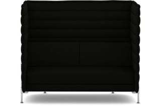 Vitra - Alcove Highback 2-Sitzer Sofa - Laser schwarz - indoor
