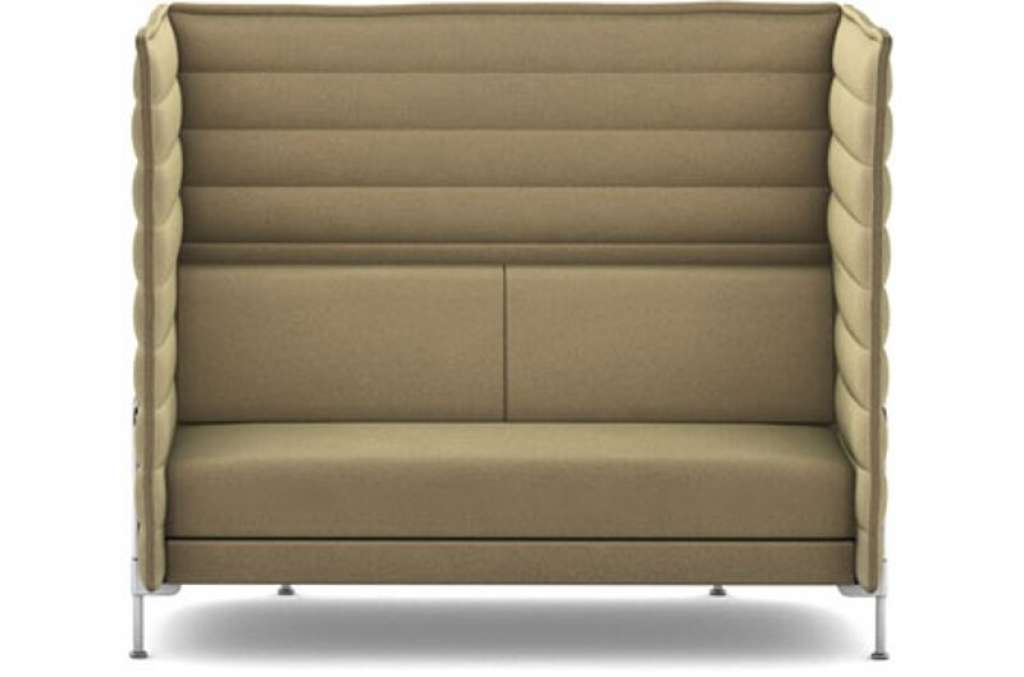 Vitra - Alcove Highback 2-Sitzer Sofa - Laser warmgrey - indoor