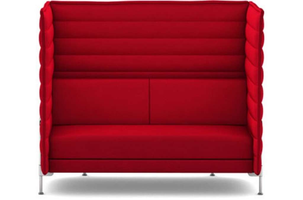 Vitra - Alcove Highback 2-Sitzer Sofa - Laser purpur - indoor