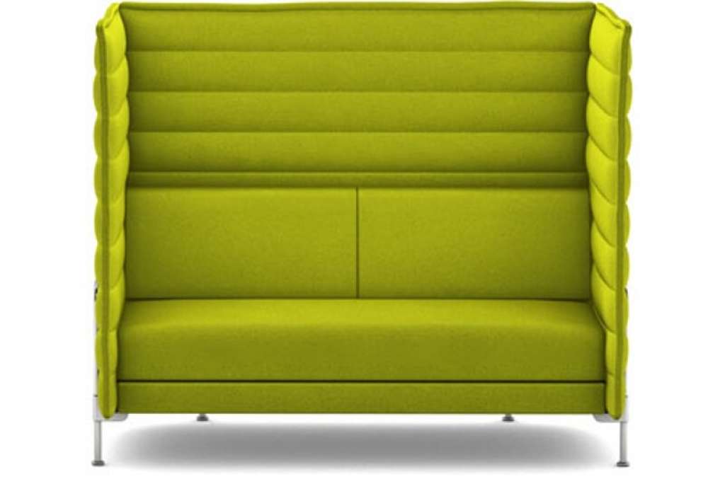 Vitra - Alcove Highback 2-Sitzer Sofa - Laser avocado - indoor