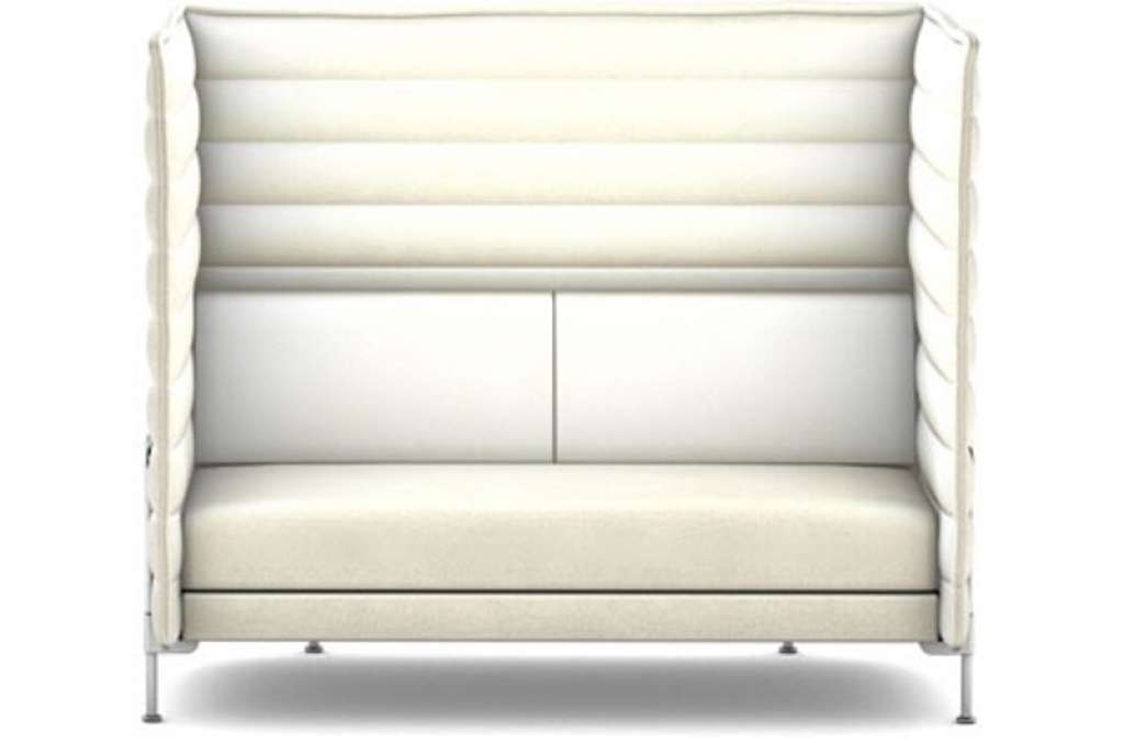 Vitra - Alcove Highback 2-Sitzer Sofa - Credo creme - indoor
