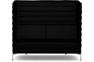 Vitra - Alcove Highback 2-Sitzer Sofa - Credo anthrazit/ elefant - indoor