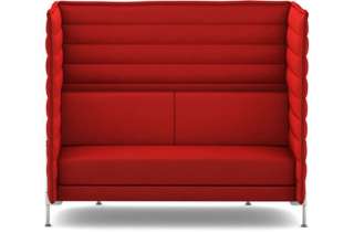Vitra - Alcove Highback 2-Sitzer Sofa - Credo red chilli - indoor