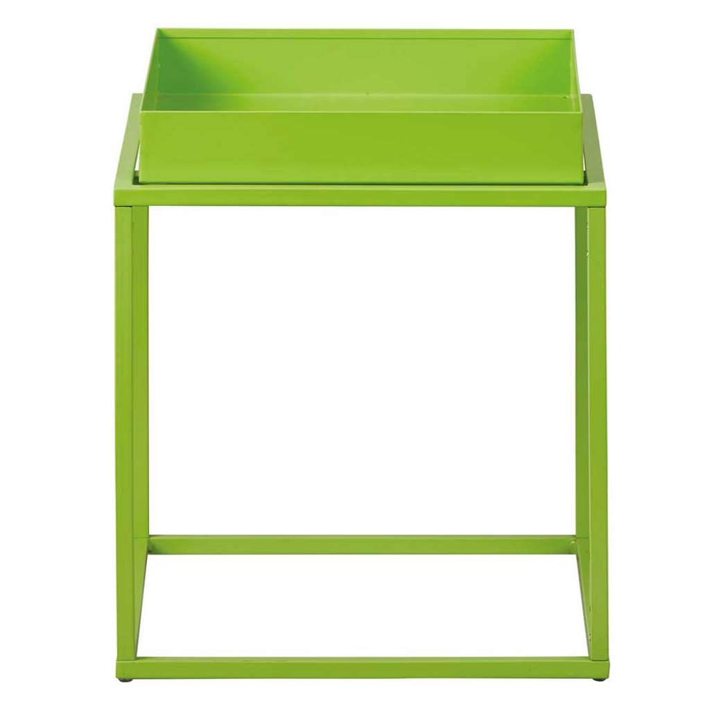 Design Beistelltisch in Grün Metall