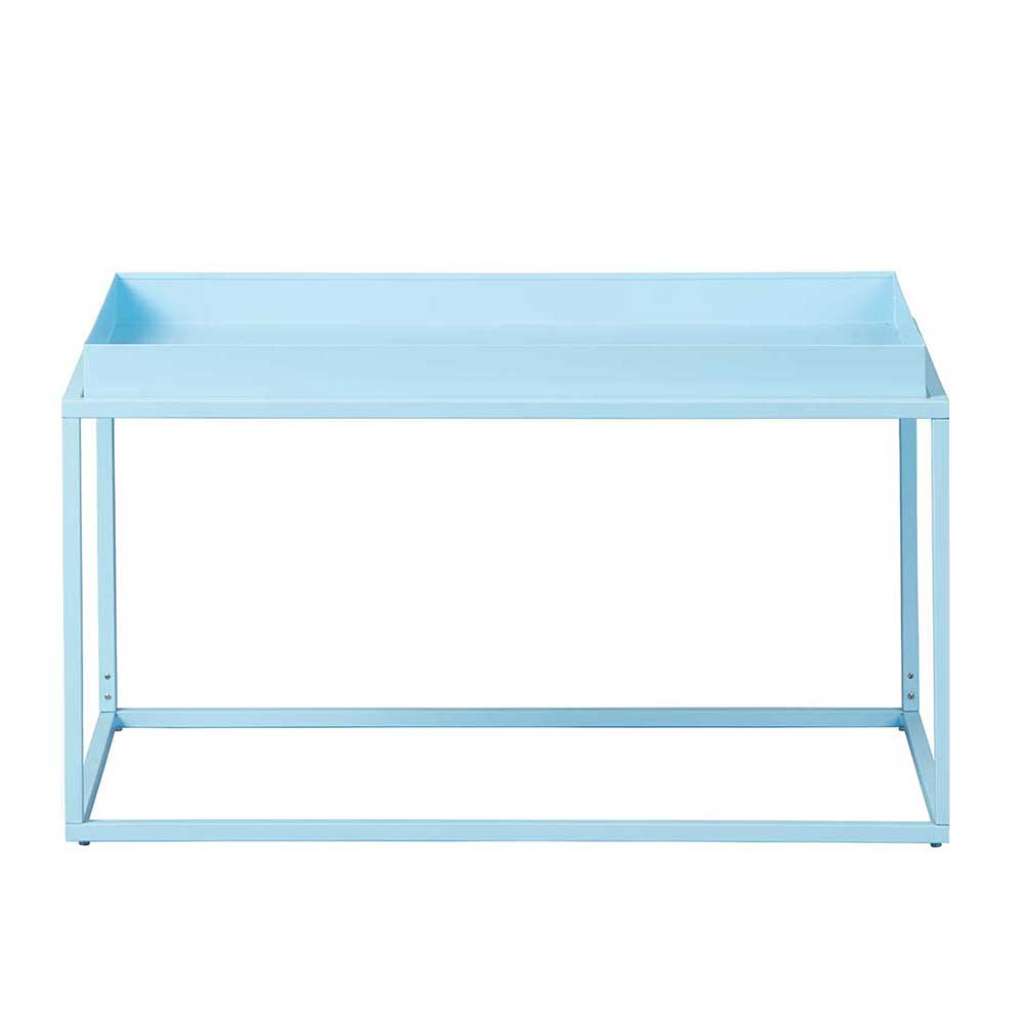 Couchtisch in Hellblau Bügelgestell