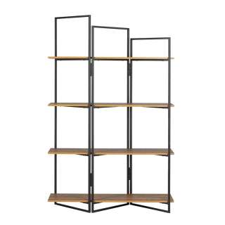 Raumteilerregal in Anthrazit und Eiche Optik 115 cm breit