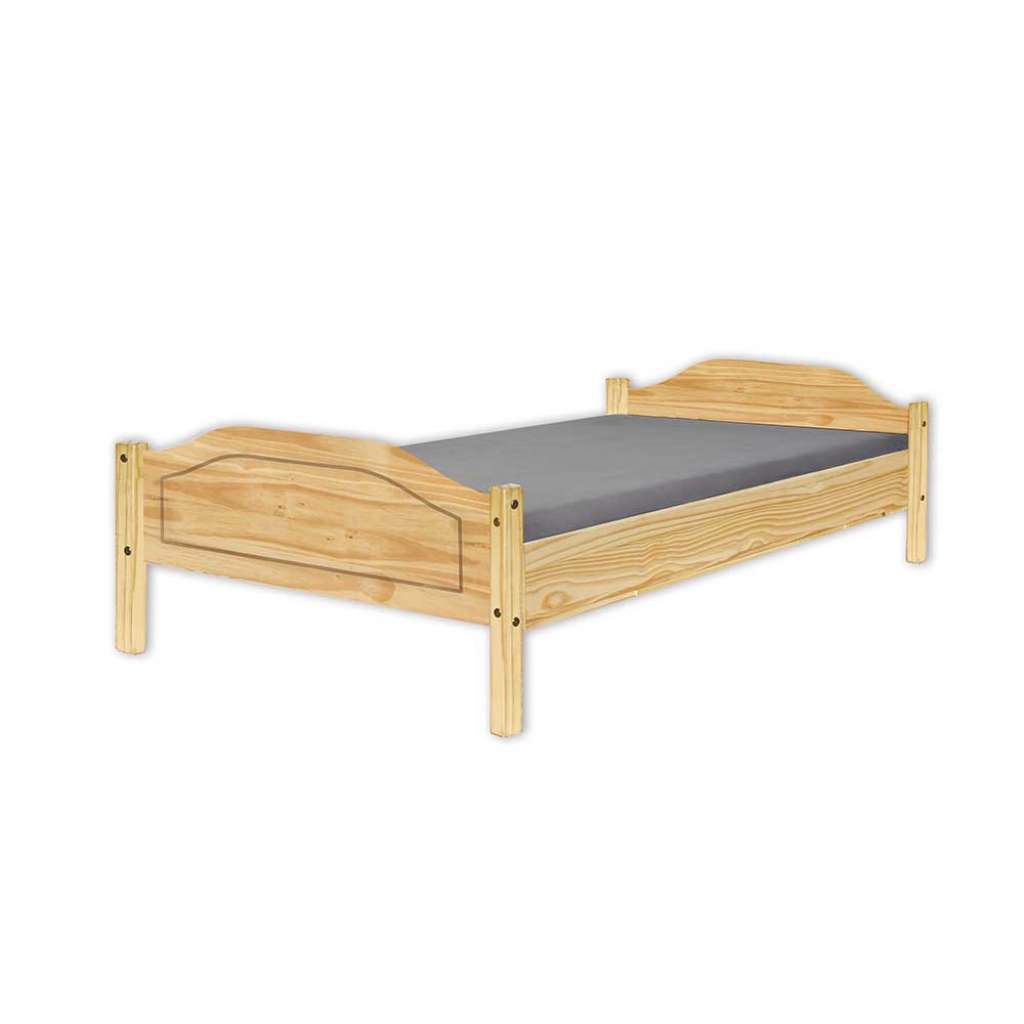 Einzelbett aus Kiefer Massivholz Landhaus Design