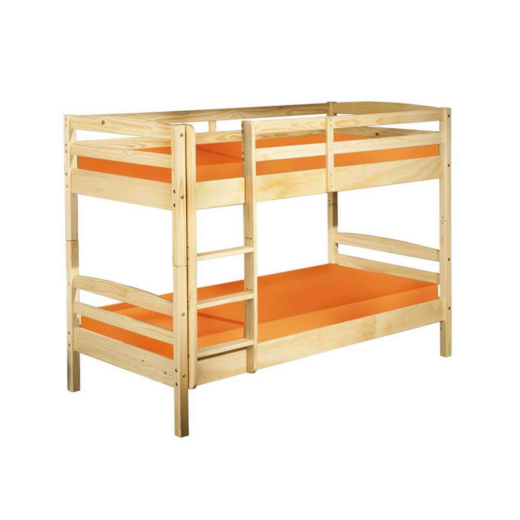 Kinderdoppelstockbett aus Kiefer Massivholz 90x190 cm