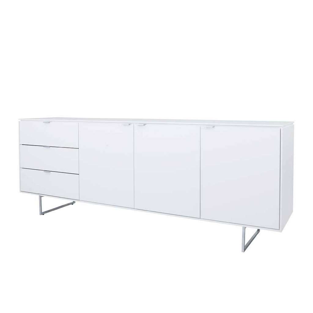 Wohnzimmer Kommode in Weiß 3 türig