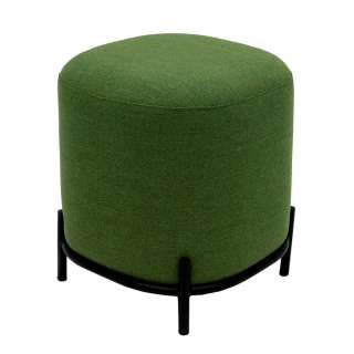 Sitzhocker in Grün Webstoff modern