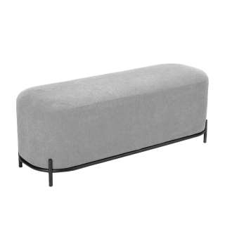 Couchhocker in Grau Webstoff modern