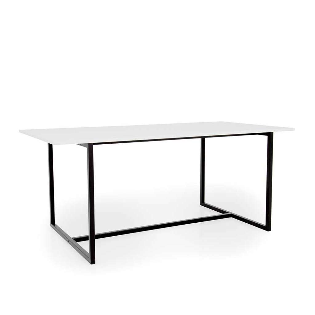 Esszimmer Tisch in Schwarz und Weiß 180 cm breit