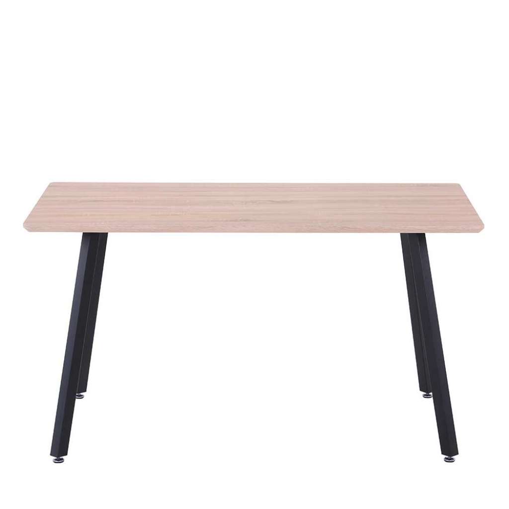 Esszimmertisch in Schwarz 140 cm breit