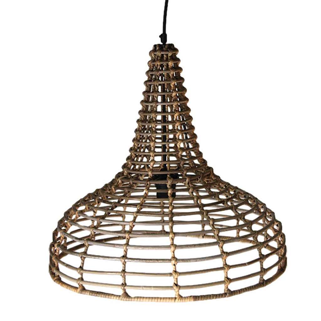 Deckenleuchte aus Rattan Landhaus Stil