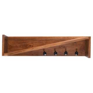 Wandgarderobe aus Akazie Massivholz 90 cm breit