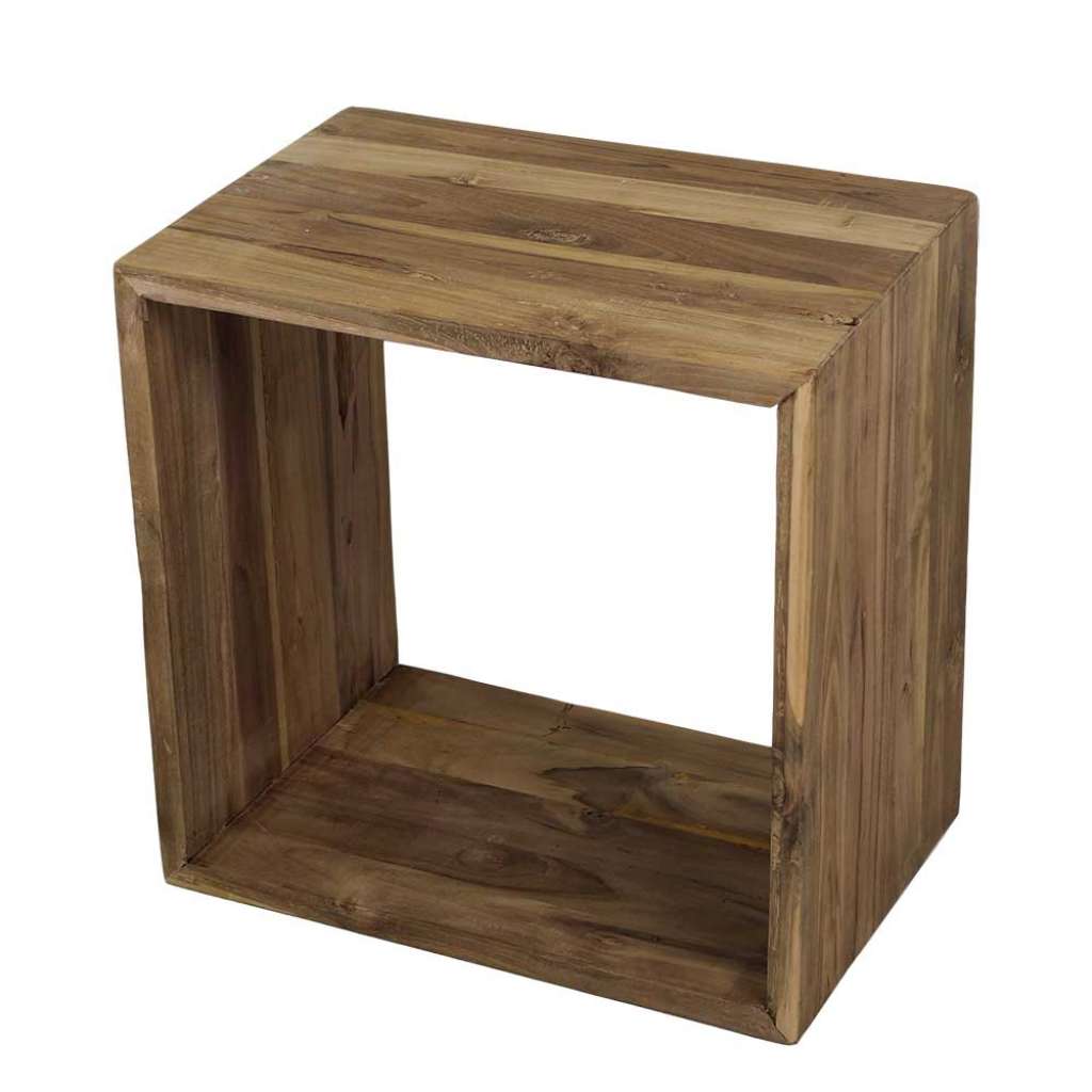 Wohnzimmertisch aus Teak Recyclingholz 45 cm hoch
