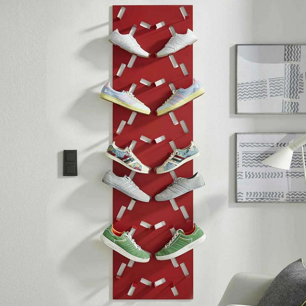 Design Schuhständer in Rot Made in Germany