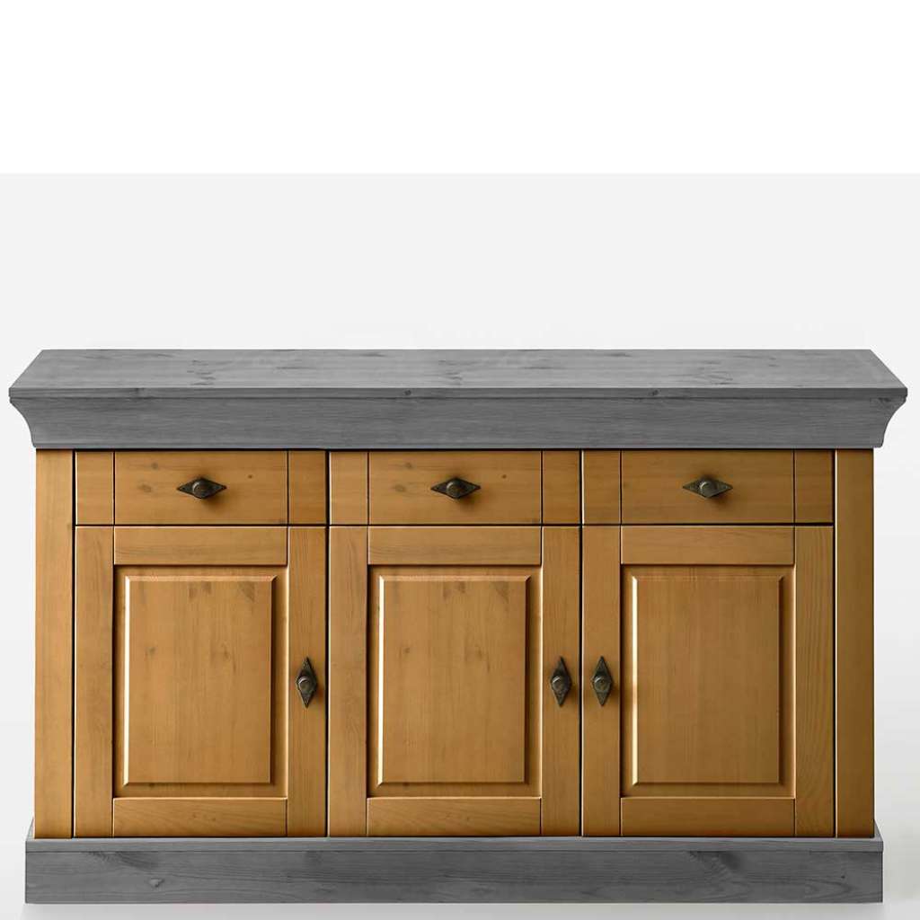 Sideboard aus Kiefer teilmassiv 85 cm hoch