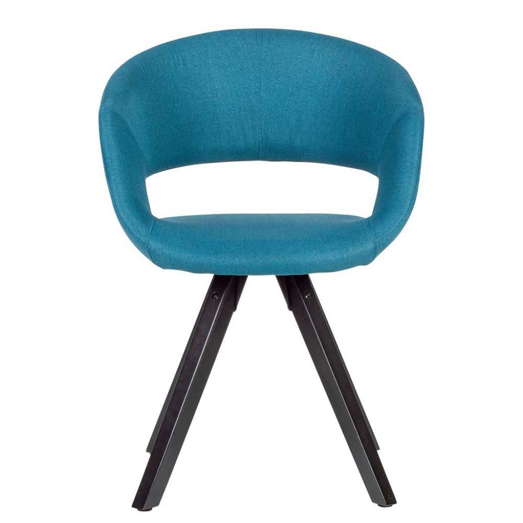 Polsterstühle in Petrol Webstoff modern