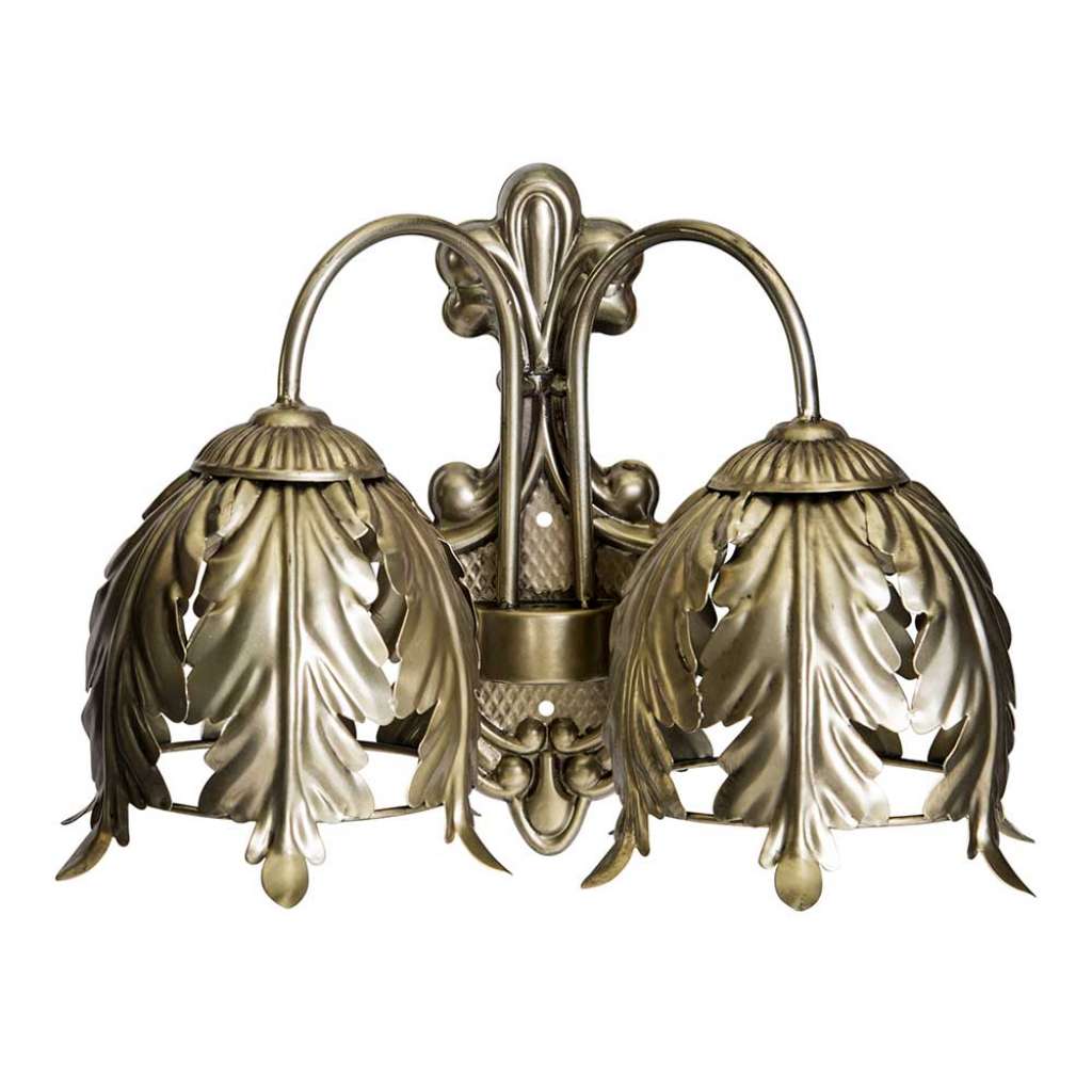Design Wandlampe in Altgoldfarben Vintage Style