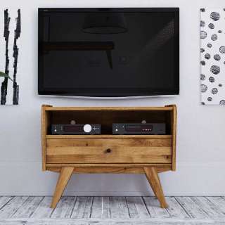 TV Möbel aus Wildeiche Massivholz 80 cm breit