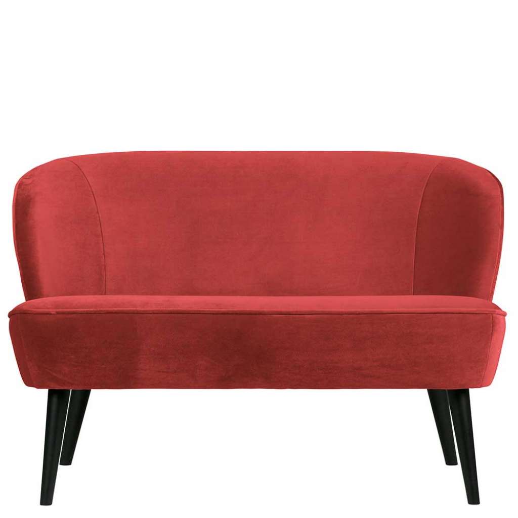 Retro Sofa in Rot 110 cm breit