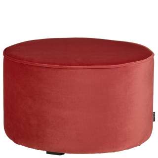 Pouf in Rot Samt