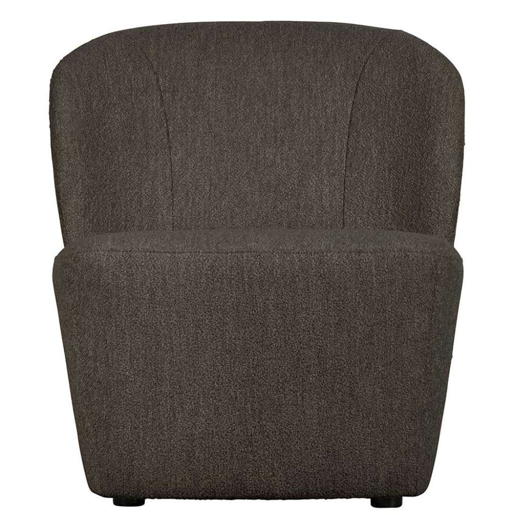Polstersessel in Dunkelbraun Retro Design